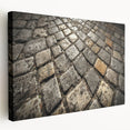 Large Rome cityscape on stretched canvas with muted earth tones, ideal for kitchen wall art.