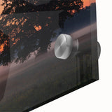 Large abstract wall art depicting a European scenery in Latvia, with muted earth tones on acrylic glass.