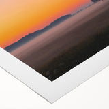 Art deco poster of a Latvian landscape on rolled canvas, featuring muted earth tones, ideal for dining room wall art.