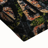 Large black and white canvas of Barcelona landscape with muted tones, ideal for bedroom wall art.