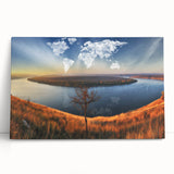 Black and white stretched canvas of a European cityscape, ideal for kitchen wall art or bedroom ambiance.