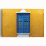 Black and white stretched canvas of Yucatan scenery, ideal for kitchen wall art.