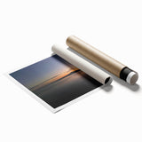 Extra large rolled print of Auckland scenery with muted green and blue tones, ideal for classy bathroom wall art.