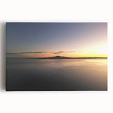 Black and white photo of Auckland skyline on stretched canvas, ideal for kitchen wall art.