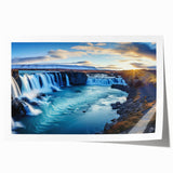 Extra large rolled print of a South American scenery in Argentina, featuring vibrant floral elements.