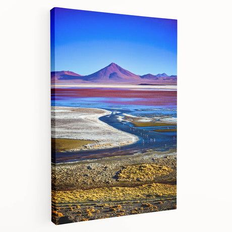 Large canvas print of a Bolivian landscape in muted earth tones, suitable for kitchen wall art.