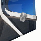 Large abstract wall art of a Brazilian landscape in vibrant hues, acrylic glass, ideal for dining room art.