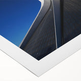 Art deco poster of a Brazilian landscape in muted green and yellow tones on rolled canvas, ideal for dining room wall art.