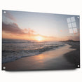Large abstract wall art of Alabama scenery on acrylic glass, featuring earthy tones, ideal for bedroom or dining room decor.