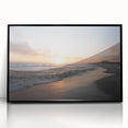 Large abstract wall art depicting a serene Alabama landscape in muted earth tones on a framed acrylic.