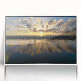 Acrylic print of Daytona scenery in art deco style with pastel shades, perfect for modern art wall decor.