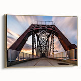 Framed canvas featuring a vintage-style Kentucky landscape in muted gold and black tones, ideal for bedroom wall art.