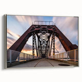 Framed canvas of a Kentucky landscape in muted earth tones, ideal for living room decor.