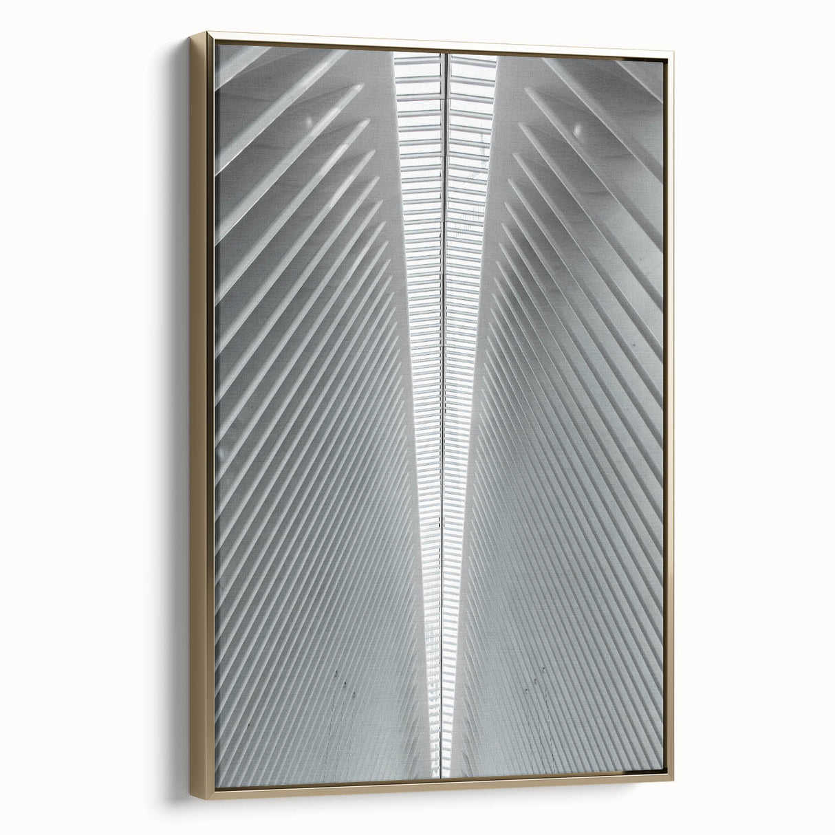 Framed canvas featuring a vintage-style landscape painting of Seattle, in muted gold and black tones.