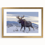 Extra large framed wall art of the Grand Tetons in textured abstract style, featuring earthy tones, ideal for a living room.