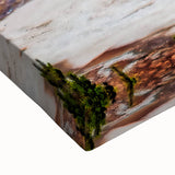 Black and white landscape art painting of Yellowstone on stretched canvas, ideal for bedroom wall decor.