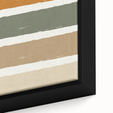 Close-up of textured black wall art featuring vibrant autumn leaves on a large framed canvas, ideal for living room decor.