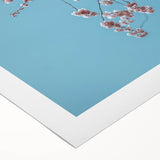 Art deco poster featuring a stylized spring scene in pastel shades on rolled canvas, suitable for dining room walls.