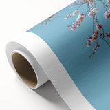 Art deco poster of spring season with soft pastel hues on rolled canvas, ideal for nursery wall art.