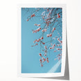 Spring-themed floral art on rolled canvas, featuring pastel shades, ideal for dining room wall decor.