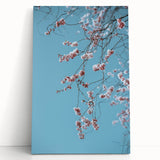 Large black and white abstract canvas depicting spring themes, ideal for kitchen wall art or bedroom ambiance.