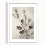 Abstract art print featuring swirling white and blue tones on a framed canvas, suitable for dining room or bedroom decor.