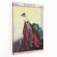 1929 Art Deco Vogue Fashion Print - Elegant Pearl Gown Wall Art