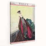 1929 Art Deco Vogue Fashion Print - Elegant Pearl Gown Wall Art