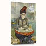 Large abstract wall art featuring swirling blue and yellow tones on acrylic glass, ideal for bedroom or dining room decor.