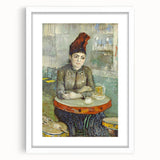 Abstract art print of swirling blue and yellow patterns on a white-framed canvas, suited for bedroom or dining room decor.