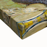 Black and white landscape painting on large canvas showing a serene rural setting, suitable for bedroom wall art.