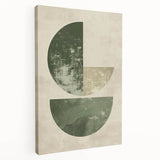 Framed Dining Room Prints – Abstract Green & Beige Wall Art