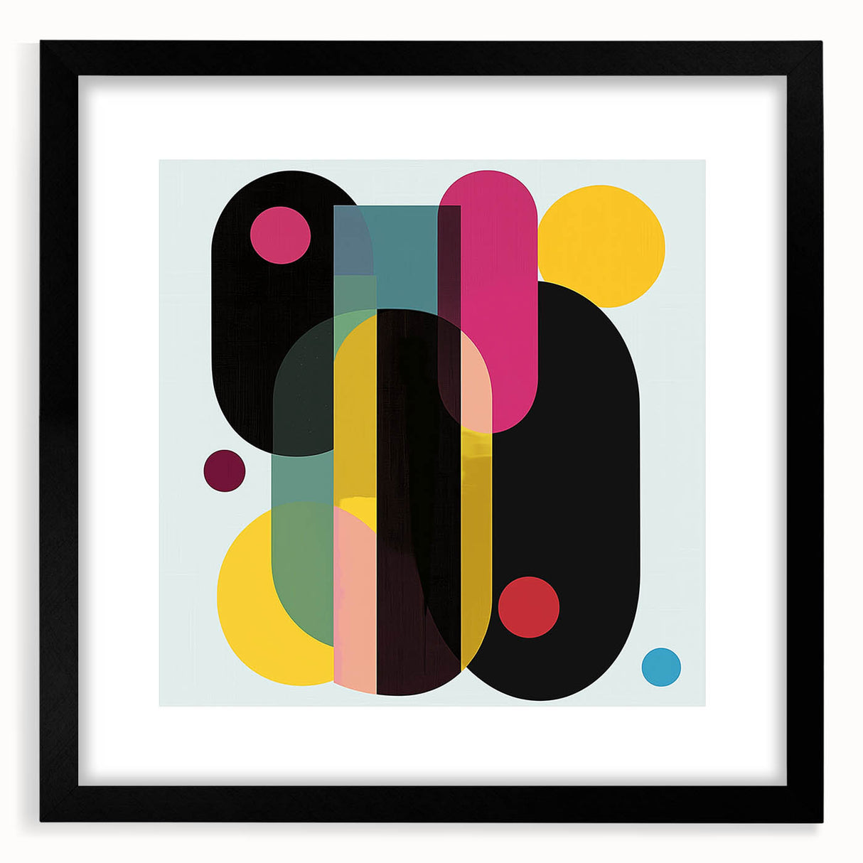 Geometric Abstract Wall Art – Large Canvas & Framed Print