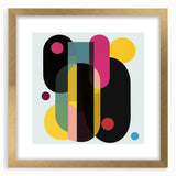 Geometric Abstract Wall Art – Large Canvas & Framed Print