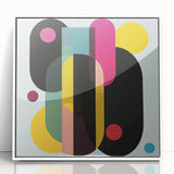 Geometric Abstract Wall Art – Large Canvas & Framed Print