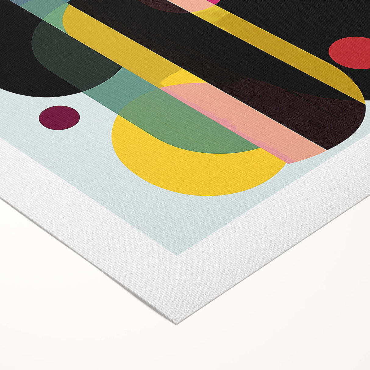 Geometric Abstract Wall Art – Large Canvas & Framed Print