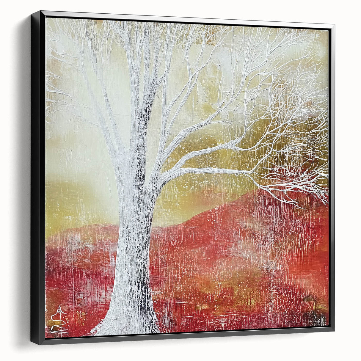 Abstract floral framed canvas artwork showcasing a black side view, featuring vibrant colors and intricate patterns. Ideal for modern home decor, this piece adds elegance and sophistication to any space. Perfect for art enthusiasts looking to enhance their interior design.
