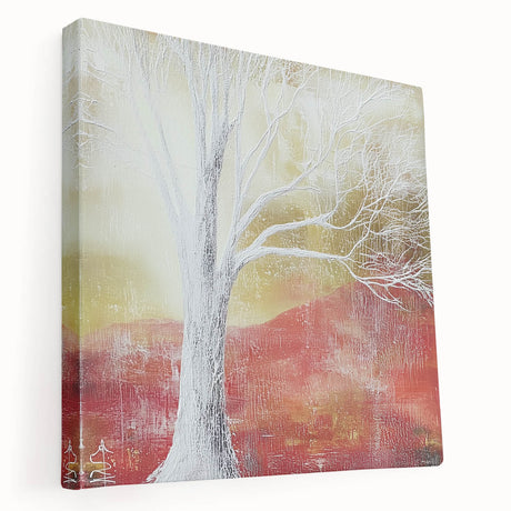 Abstract floral stretched canvas artwork showcasing vibrant colors, intricate designs, and a textured surface, ideal for modern home decor enhancement.