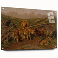 Baroque Pastoral Landscape Wall Art – Rustic Farm Scene Elegance