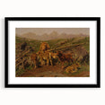 Baroque Pastoral Landscape Wall Art – Rustic Farm Scene Elegance