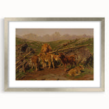 Baroque Pastoral Landscape Wall Art – Rustic Farm Scene Elegance