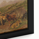 Baroque Pastoral Landscape Wall Art – Rustic Farm Scene Elegance