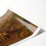 Baroque Pastoral Landscape Wall Art – Rustic Farm Scene Elegance