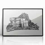Expressionist Art - Stack of Books and Stationery by Leo Gestel