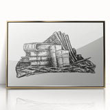 Expressionist Art - Stack of Books and Stationery by Leo Gestel