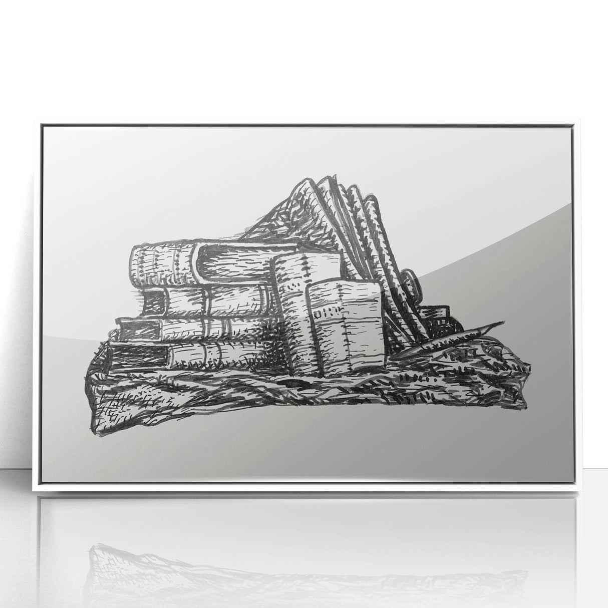 Expressionist Art - Stack of Books and Stationery by Leo Gestel
