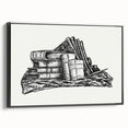 Expressionist Art - Stack of Books and Stationery by Leo Gestel