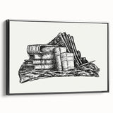 Expressionist Art - Stack of Books and Stationery by Leo Gestel