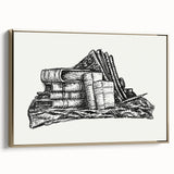 Expressionist Art - Stack of Books and Stationery by Leo Gestel