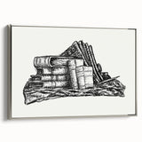Expressionist Art - Stack of Books and Stationery by Leo Gestel